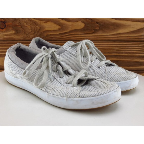 Keds Size 7 Sneaker Gray Fabric Medium Lace Up Women‎ - Picture 4 of 11